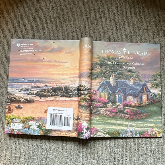 Thomas Kinkade Office Nwt Thomas Kinkade 224 Engagement Calendar